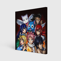 Холст квадратный FAIRY TAIL ХВОСТ ФЕИ, цвет: 3D-принт