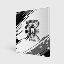 Холст квадратный FIREFIGHTER 1649 RUSSIA цвета 3D-принт — фото 1