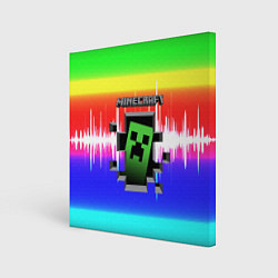 Холст квадратный Minecraft S, цвет: 3D-принт