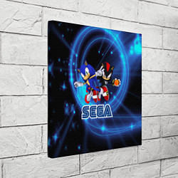 Холст квадратный Sonic SEGA, цвет: 3D-принт — фото 2