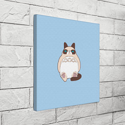 Холст квадратный Тоторный кот, цвет: 3D-принт — фото 2