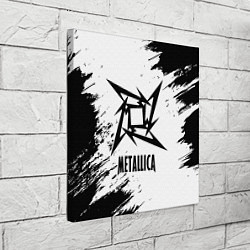 Холст квадратный METALLICA МЕТАЛЛИКА, цвет: 3D-принт — фото 2