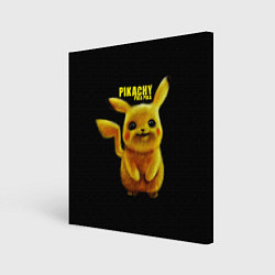 Холст квадратный Pikachu Pika Pika, цвет: 3D-принт