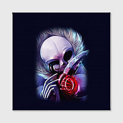 Холст квадратный UNDERTALE SANS, цвет: 3D-принт — фото 2