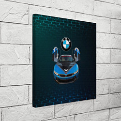 Холст квадратный BMW i8 Turbo тюнинговая, цвет: 3D-принт — фото 2