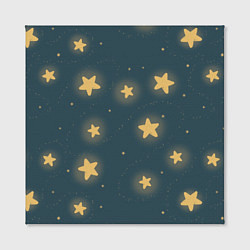 Холст квадратный Звезды, цвет: 3D-принт — фото 2