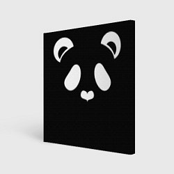 Холст квадратный Panda white, цвет: 3D-принт