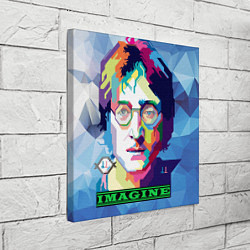 Холст квадратный Джон Леннон Imagine, цвет: 3D-принт — фото 2