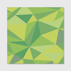 Холст квадратный Green faces, цвет: 3D-принт — фото 2