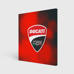 Картина квадратная Ducati Corse logo