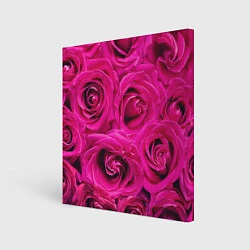 Холст квадратный Розы, цвет: 3D-принт