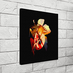 Холст квадратный Аска Евангелион Nerv, цвет: 3D-принт — фото 2