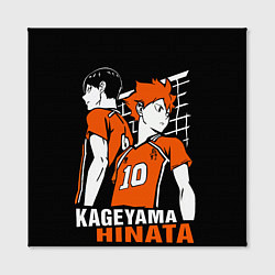 Холст квадратный Haikyuu Hinata Kageyama, цвет: 3D-принт — фото 2