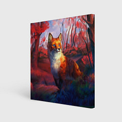 Картина квадратная Рыжая лиса