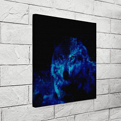 Холст квадратный Волк Вселенная, цвет: 3D-принт — фото 2