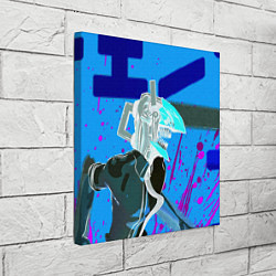 Холст квадратный Человек Бензопила, цвет: 3D-принт — фото 2