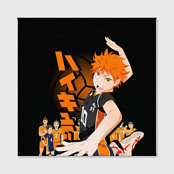 Холст квадратный ВОЛЕЙБОЛ!! HAIKYUU!!, цвет: 3D-принт — фото 2