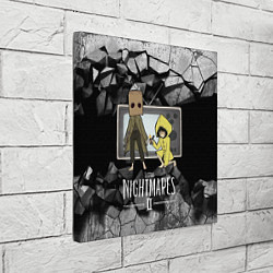 Холст квадратный Little Nightmares 2, цвет: 3D-принт — фото 2