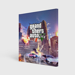 Картина квадратная ЭКШЕН Grand Theft Auto V