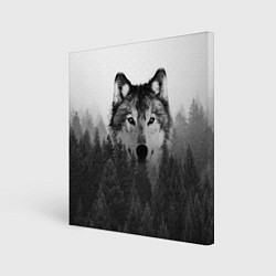 Картина квадратная Волк