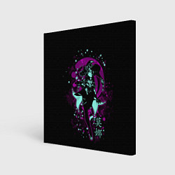 Холст квадратный GENSHIN IMPACT, МОНА, цвет: 3D-принт
