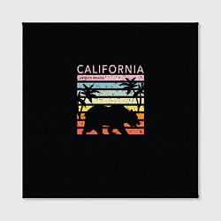 Холст квадратный California гризли на закате, цвет: 3D-принт — фото 2