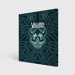 Картина квадратная Valheim шлем с рогами