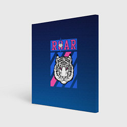 Холст квадратный Roar Tiger, цвет: 3D-принт