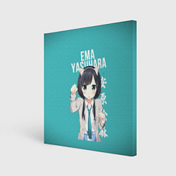 Холст квадратный Эма Ясухара Ema Yasuhara, цвет: 3D-принт