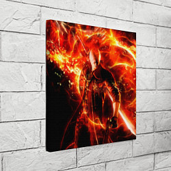Холст квадратный Данте в огне, цвет: 3D-принт — фото 2