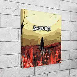 Холст квадратный SAMURAI PROJECT RED, цвет: 3D-принт — фото 2