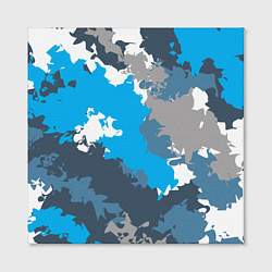 Холст квадратный Камуфляж ледяной, цвет: 3D-принт — фото 2