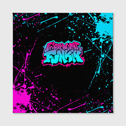Холст квадратный FRIDAY NIGHT FUNKIN NEON, цвет: 3D-принт — фото 2