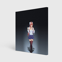 Холст квадратный Doki Doki Literature Club Monika Z, цвет: 3D-принт