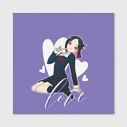 Холст квадратный Love Kaguya Shinomiya, цвет: 3D-принт — фото 2