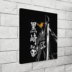 Холст квадратный Bleach, Ичиго с мечом, цвет: 3D-принт — фото 2