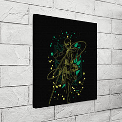 Холст квадратный Атака Титанов, Леви Аккерман, цвет: 3D-принт — фото 2