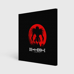 Холст квадратный Death Note Рюк в ночи, цвет: 3D-принт