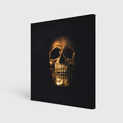 Картина квадратная Golden Skull