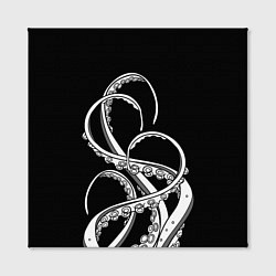 Холст квадратный Octopus Black and White, цвет: 3D-принт — фото 2