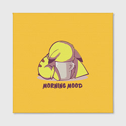Холст квадратный Pikachu morning mood, цвет: 3D-принт — фото 2
