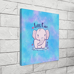 Холст квадратный Маленький слоненок, цвет: 3D-принт — фото 2