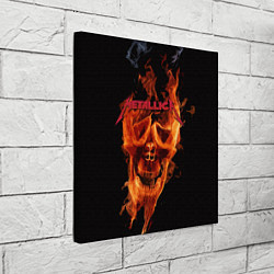Холст квадратный Metallica Flame, цвет: 3D-принт — фото 2