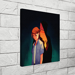 Холст квадратный Анимационные Элли и Джоел, цвет: 3D-принт — фото 2
