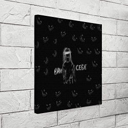 Холст квадратный Ври себе, цвет: 3D-принт — фото 2