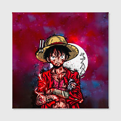 Холст квадратный Луффи One Piece Большой куш, цвет: 3D-принт — фото 2
