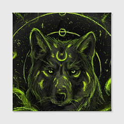 Холст квадратный Эзотерический Волк, цвет: 3D-принт — фото 2