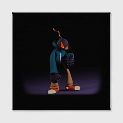 Холст квадратный Friday Night Funkin Витти, цвет: 3D-принт — фото 2