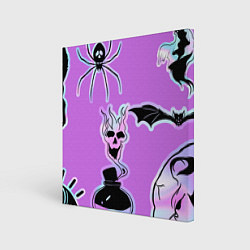 Холст квадратный Зелье смерти,паук-Holographica, цвет: 3D-принт