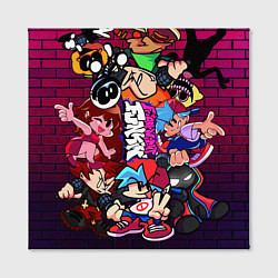 Холст квадратный ВСЕ ПЕРСОНАЖИ ИЗ ИГРЫ, цвет: 3D-принт — фото 2